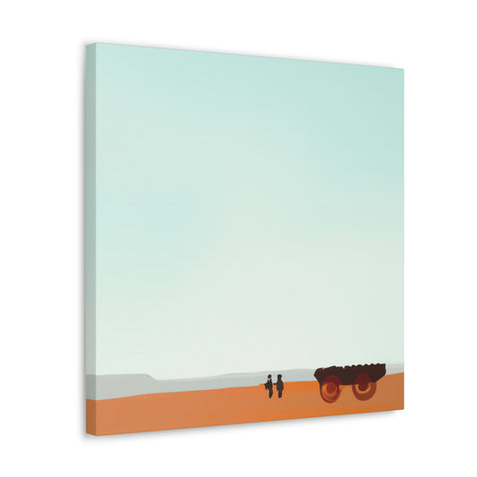 "Wagon Abstraction Minimalism" - Canvas