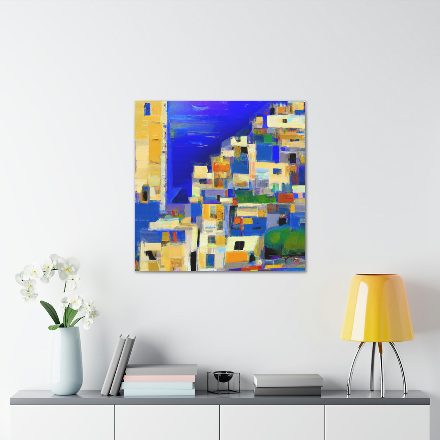 "Mediterranean Seascape Vibes" - Canvas