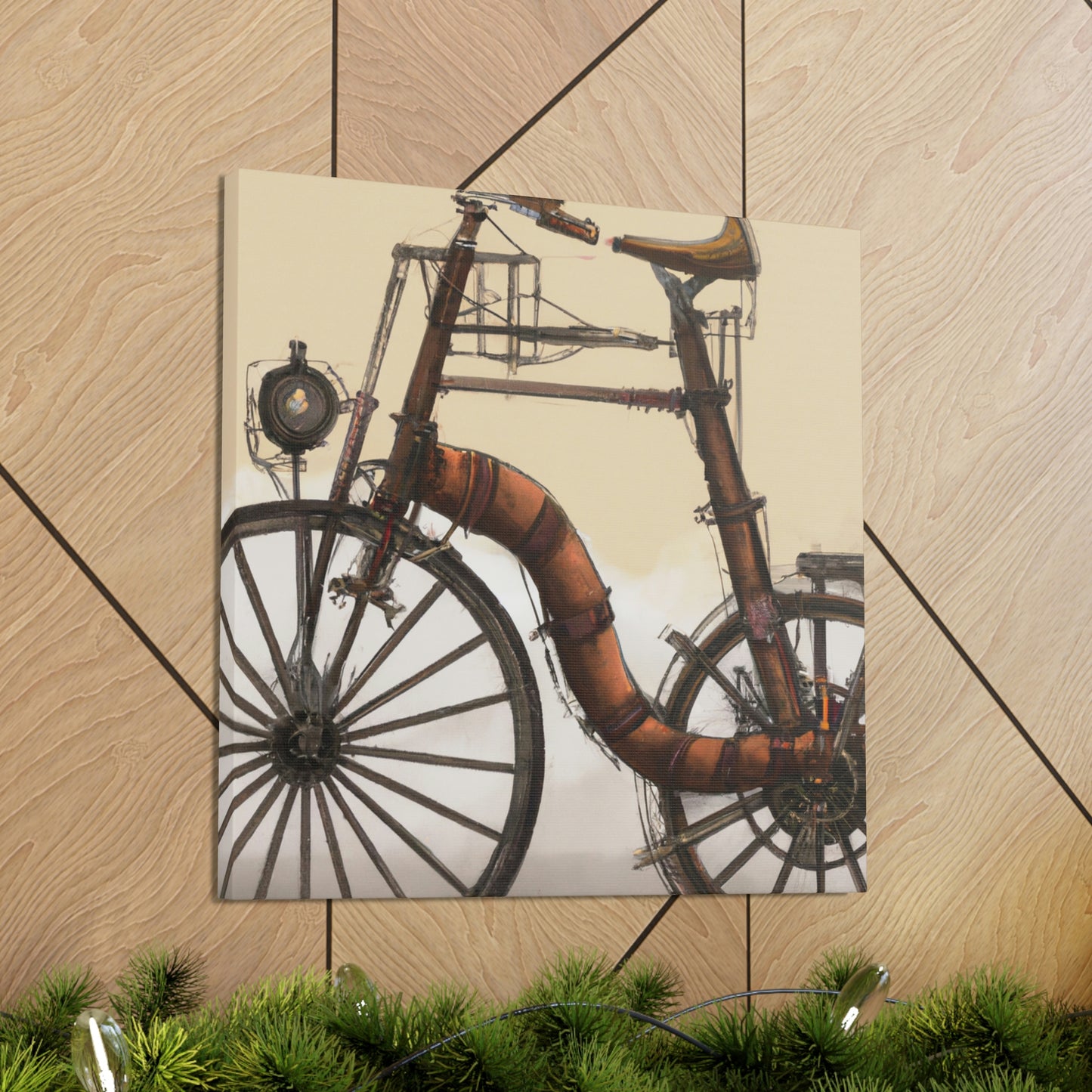 "The Clockwork Bicycle Ride" - Canvas