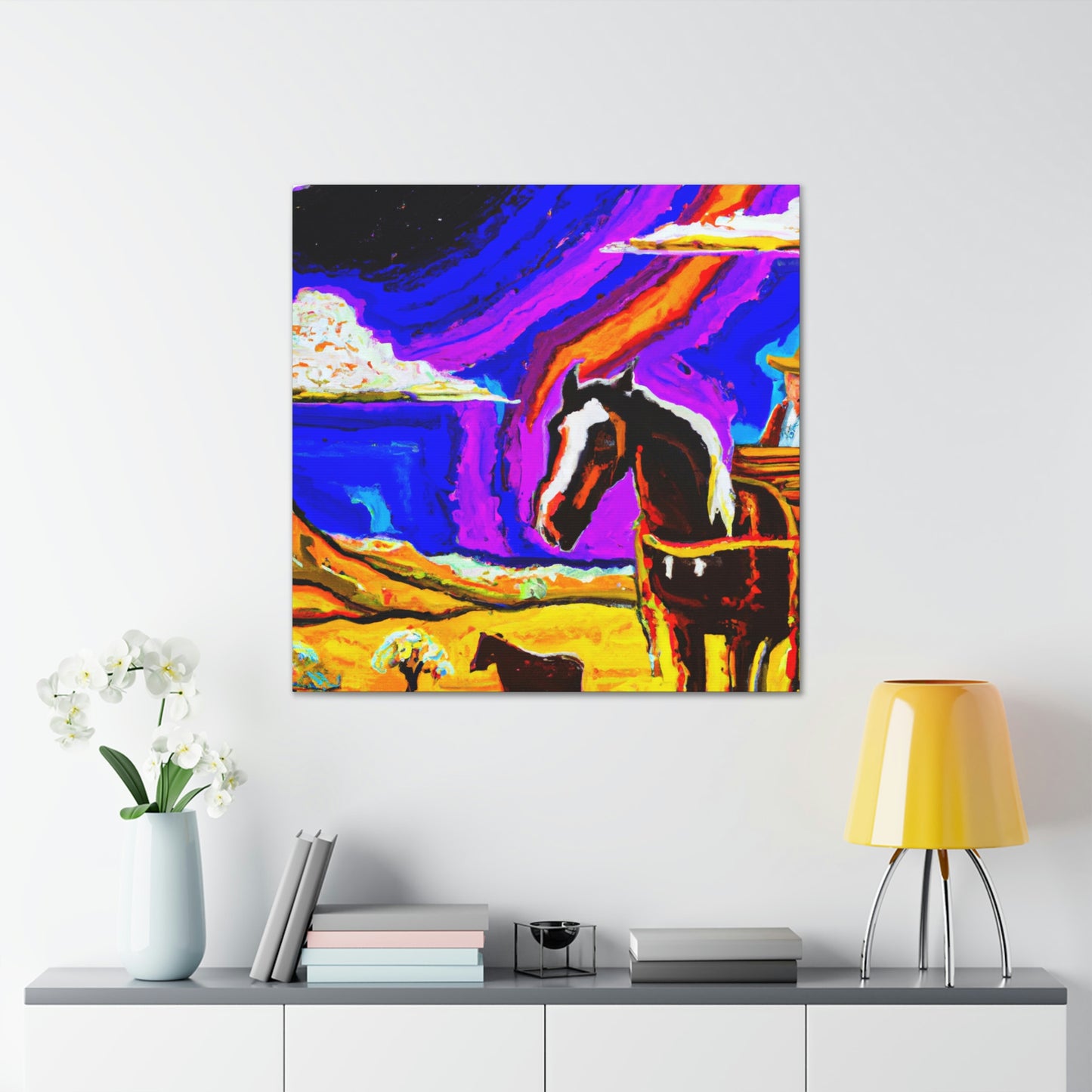 Stagecoach In Motion - Canvas