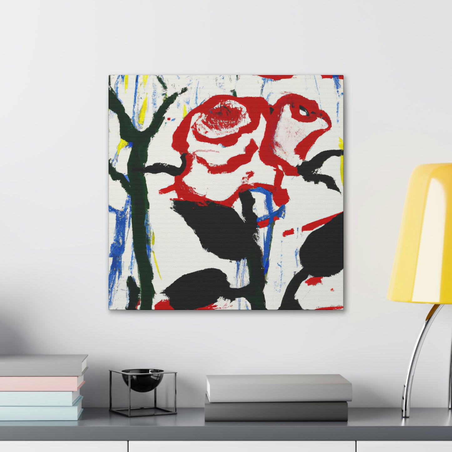 "Rose in Expressionism" - Canvas