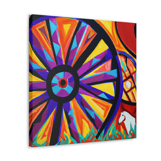 "Wagon Wheel Symphony" - Canvas