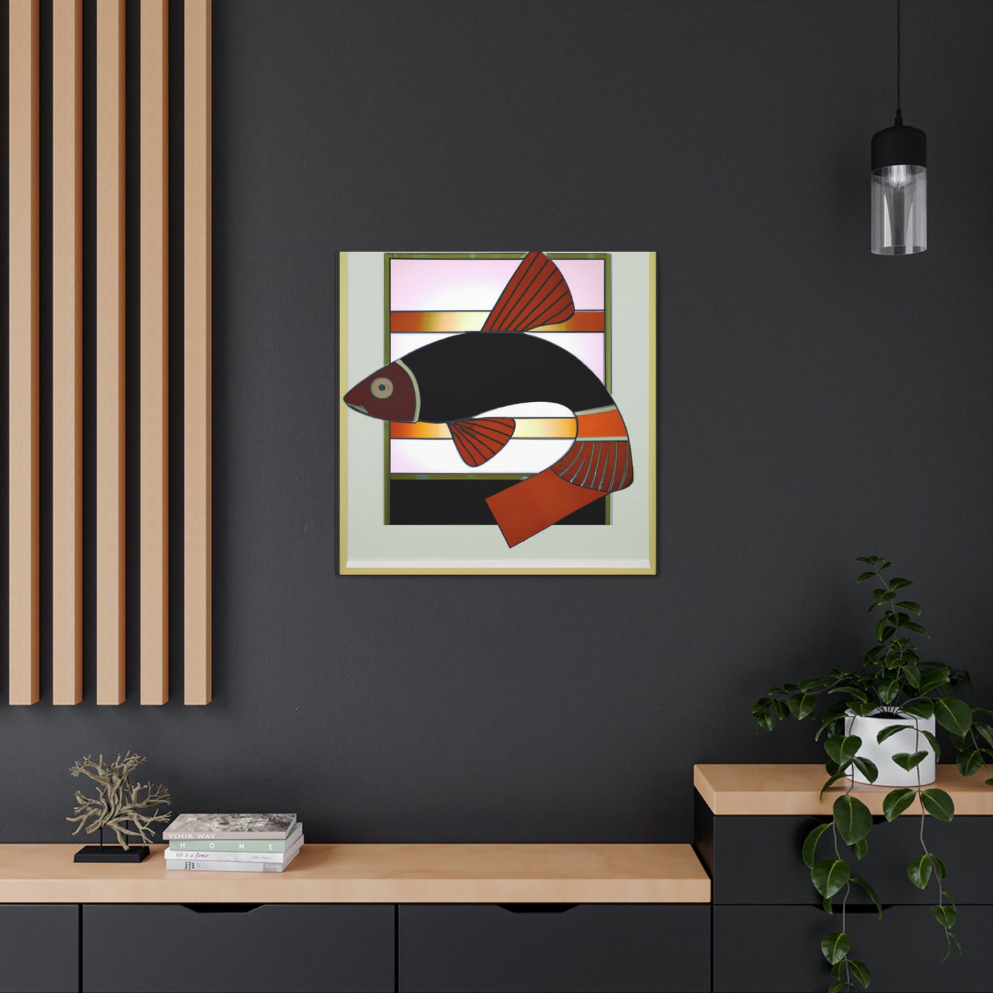 Dazzling Deco Killifish - Canvas