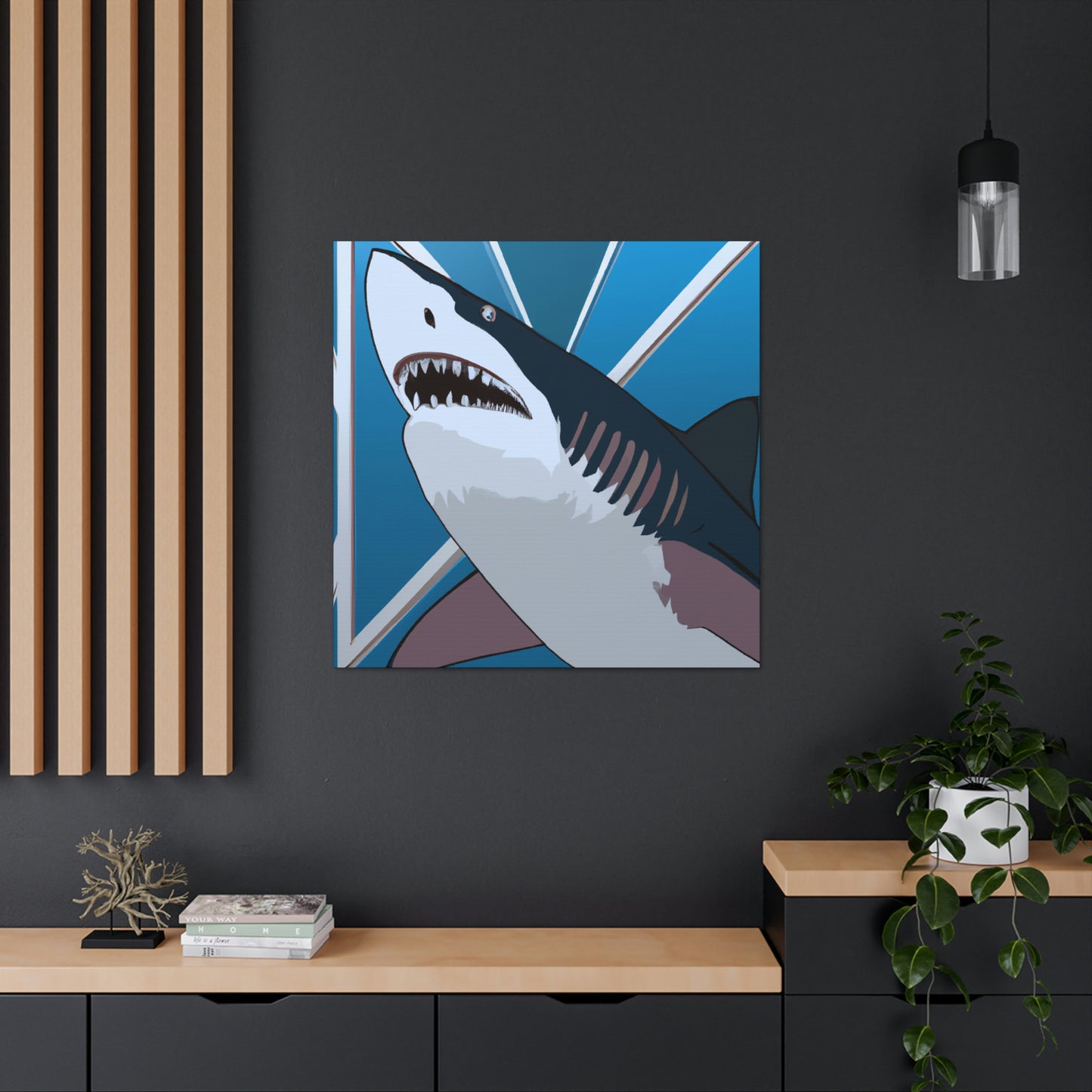 "Sharp Teeth of Style" - Canvas