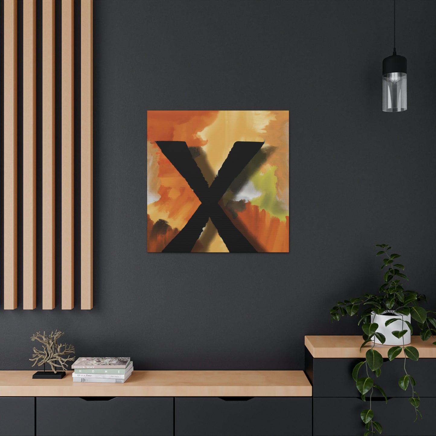 X in Reflection Series - Canvas