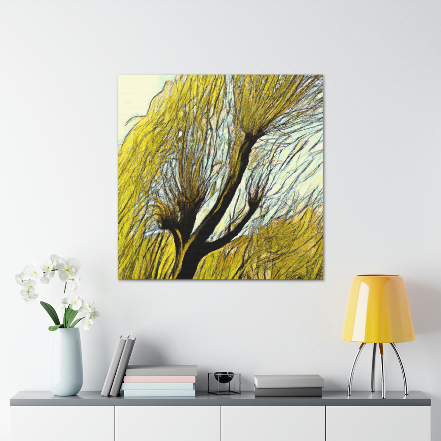 "Willow Tree Reminiscence" - Canvas