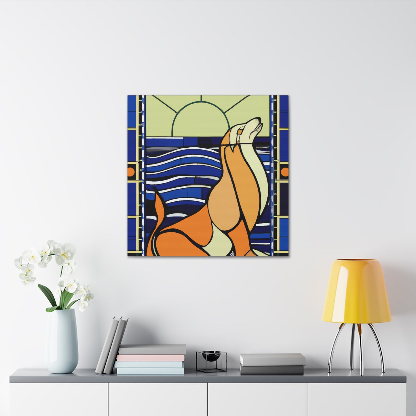 Luminous Sea Lion Glow - Canvas