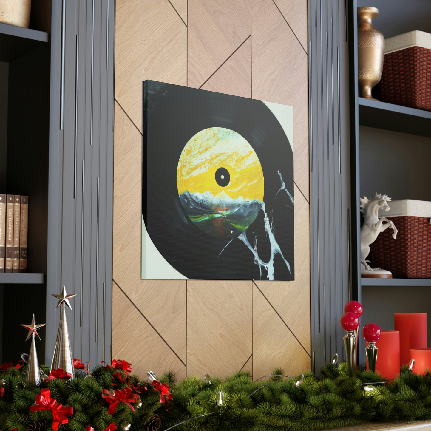 Vinyl Record Reflection - Canvas