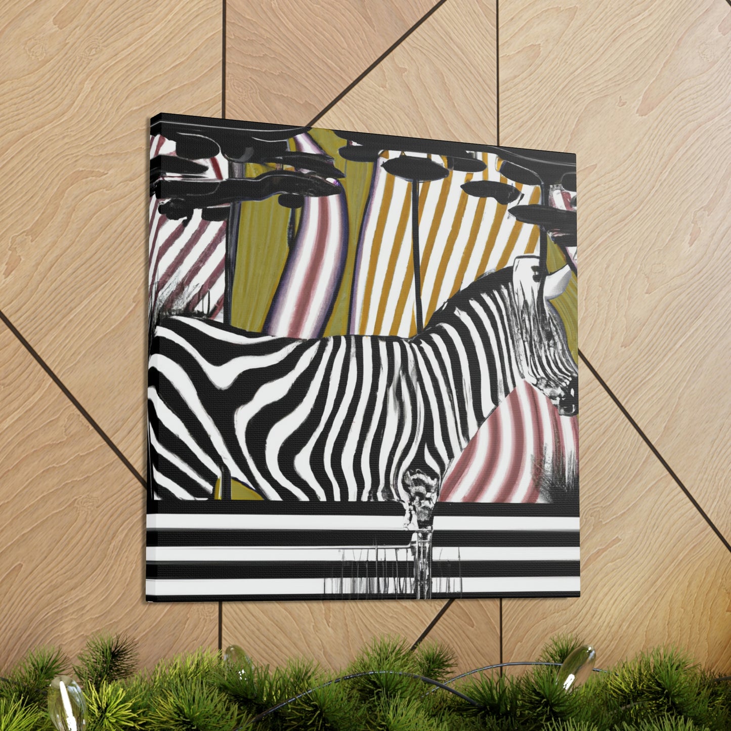 "Zebra Striped Splendor" - Canvas