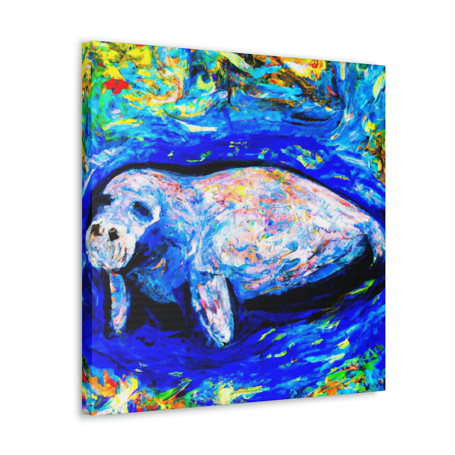 Manatee in Expressionism - Canvas