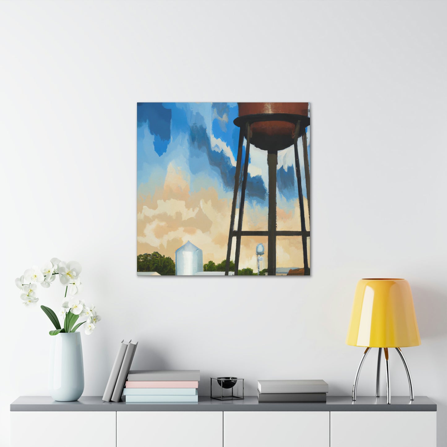 "Cityscape Monumental Towers" - Canvas