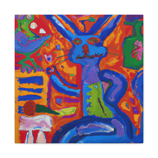 "Rabbit in Fauvism" - Canvas