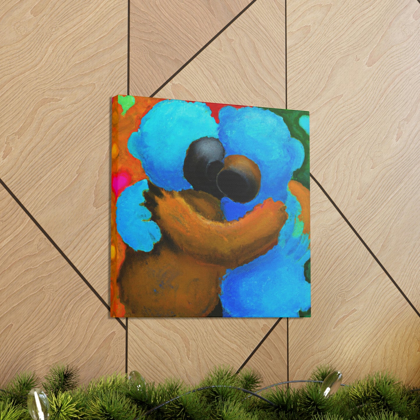 "Love's Embrace Bear Hug" - Canvas