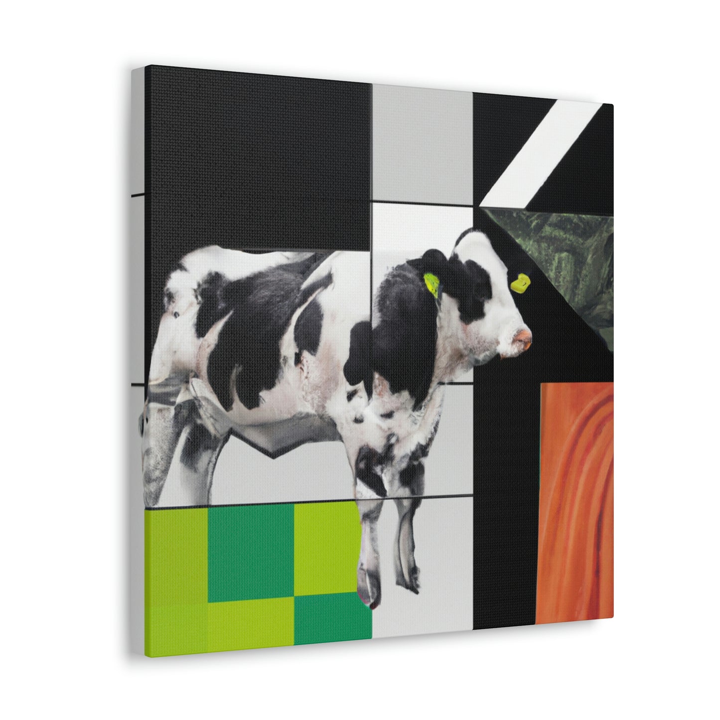 Cow's Lifelike Lament - Canvas