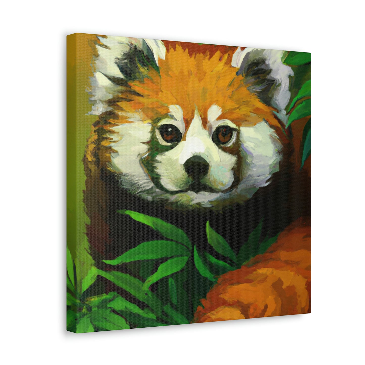 Red Panda in Art Deco - Canvas