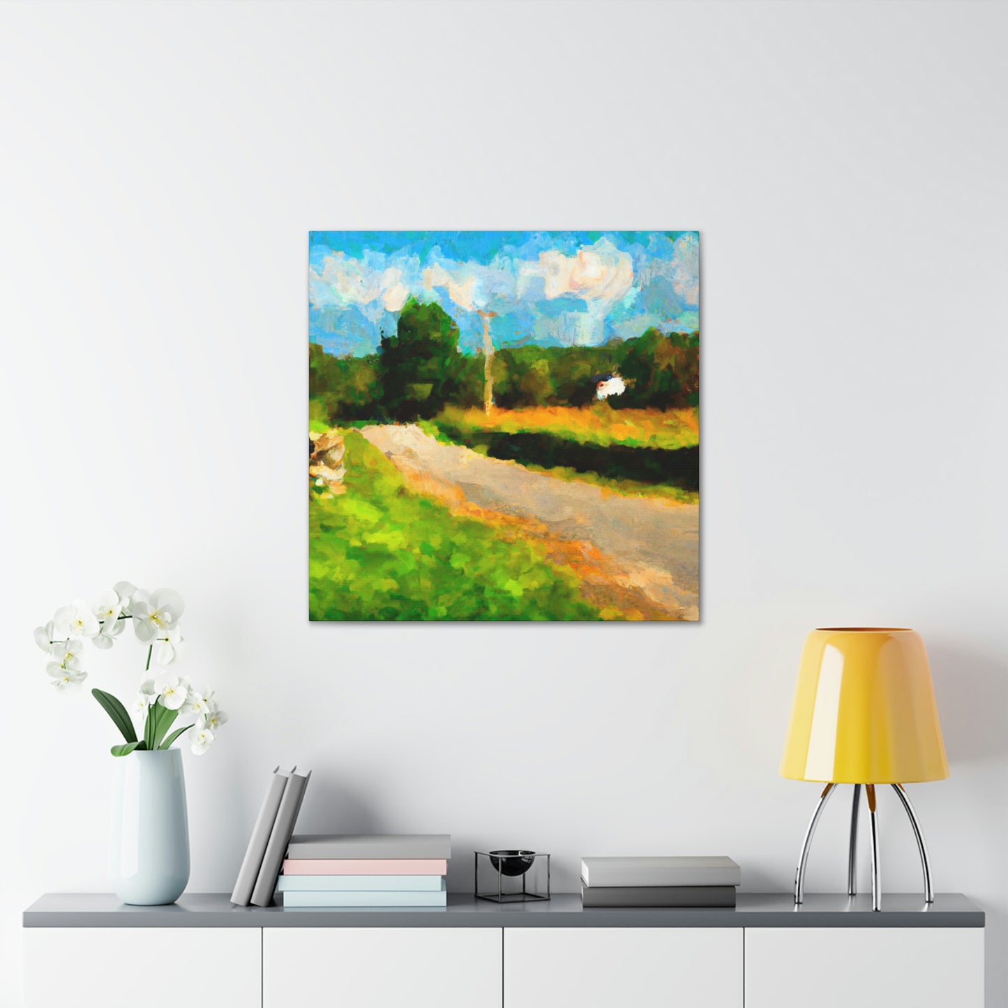 "Country Road Impressionism" - Canvas