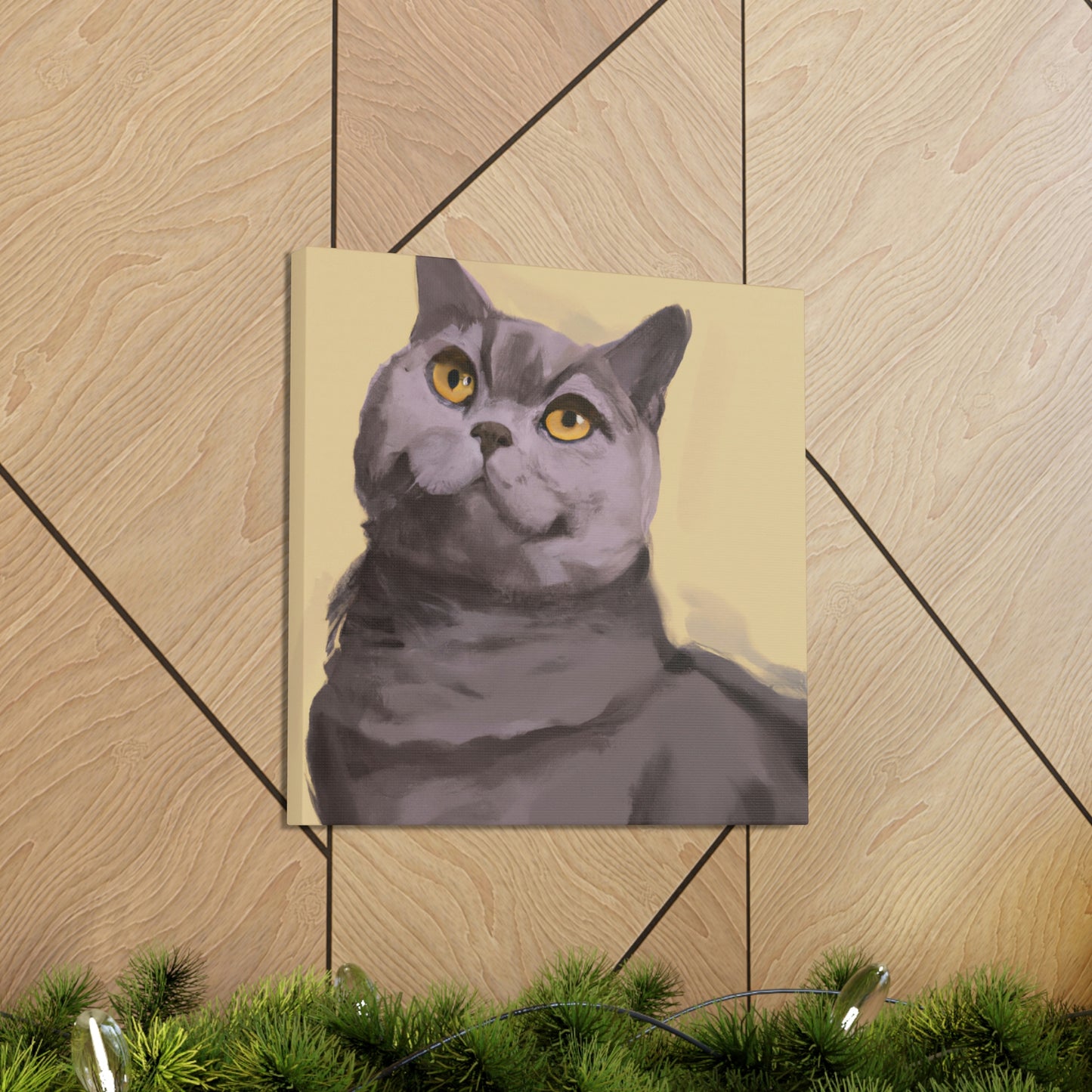 "Cat of Minimalism" - Canvas