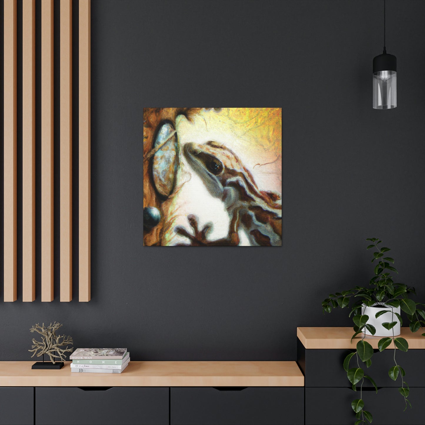 Lizard Lost in Time - Canvas