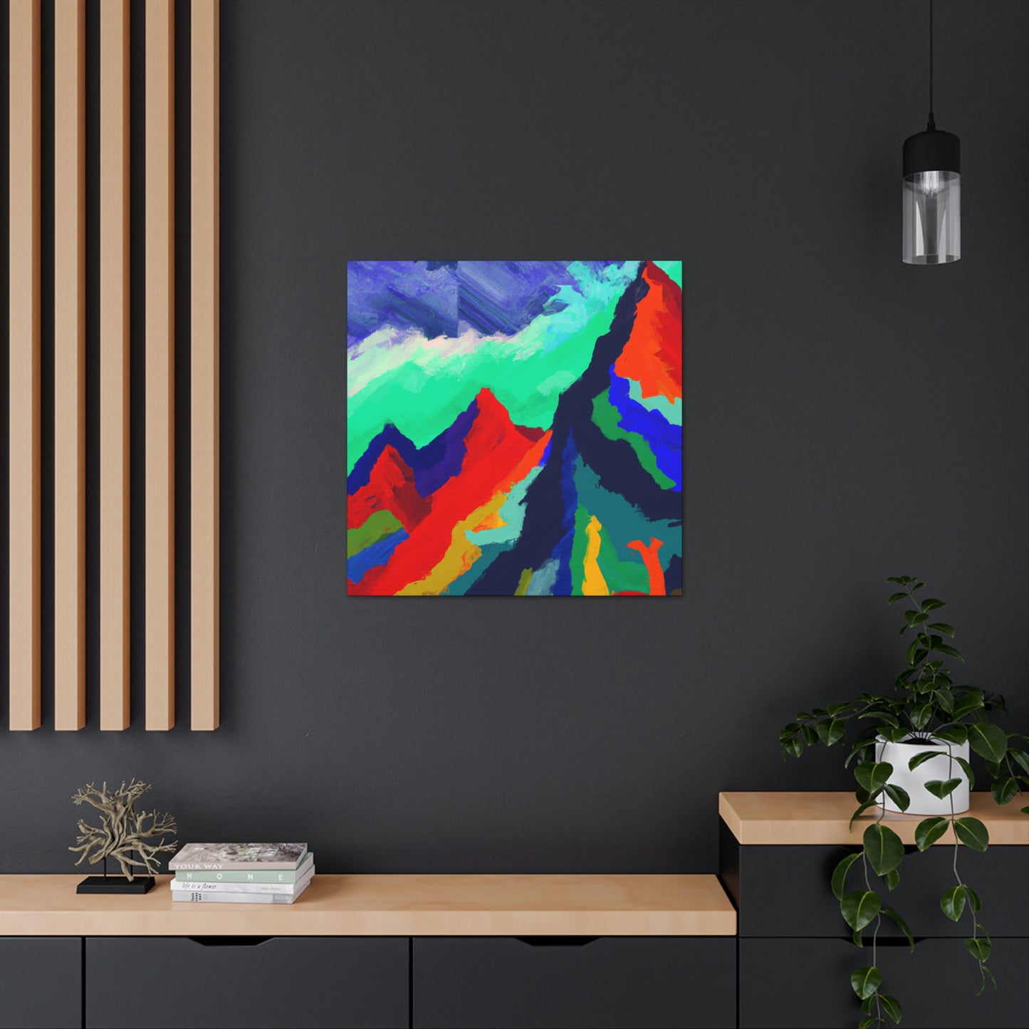 Mountain Majesty Abstract - Canvas