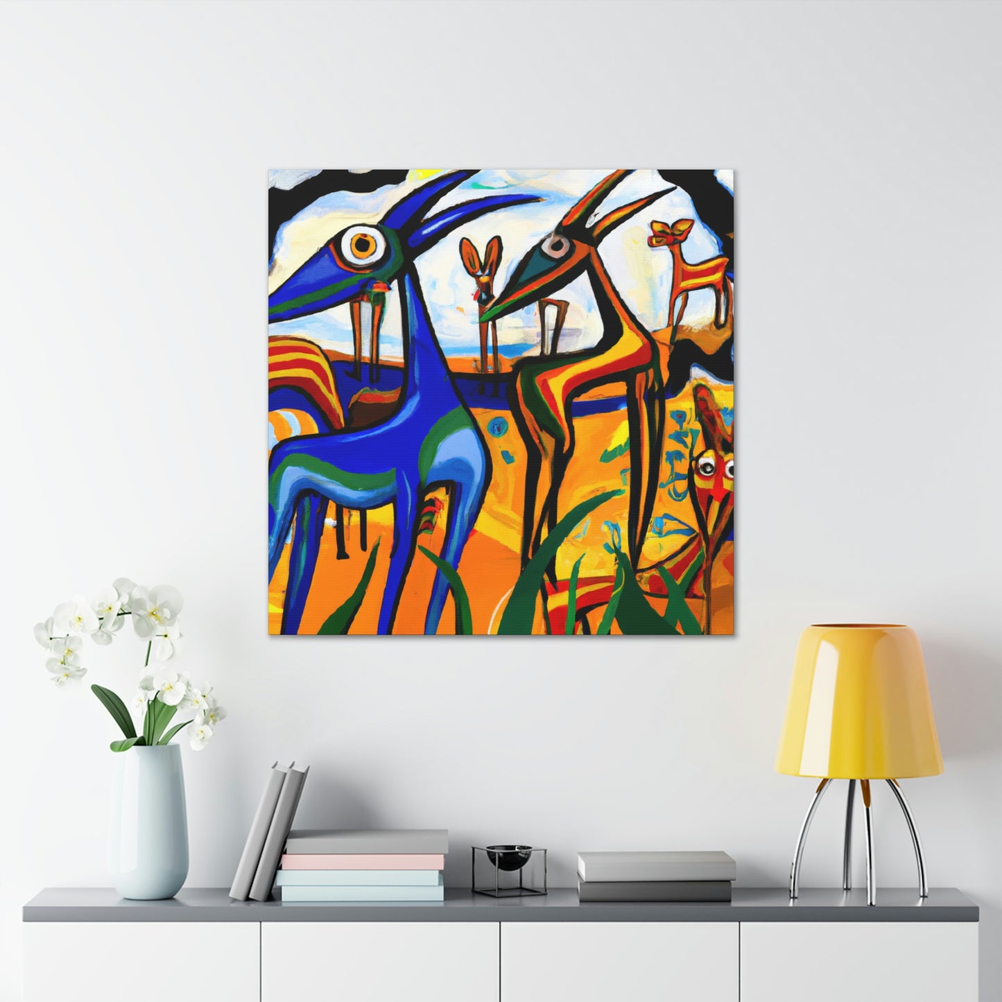 Gazelle in Golden Noon - Canvas