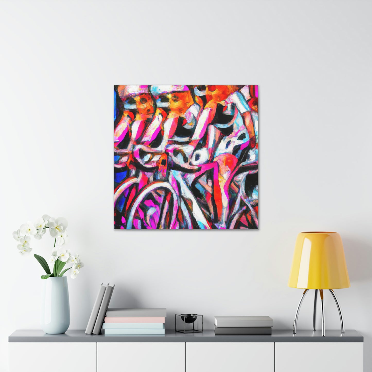 Bike Riders Expressionism - Canvas