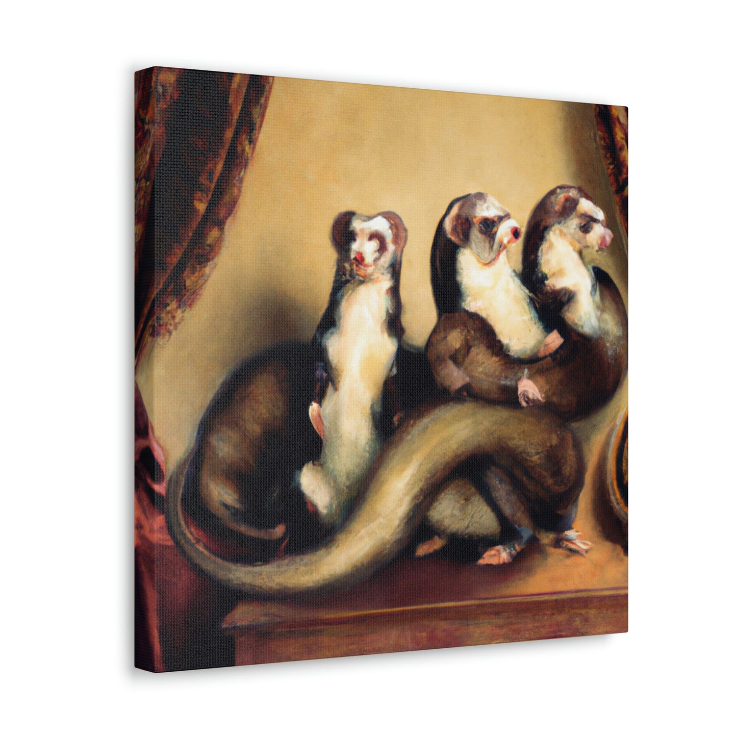 Ferrets in Baroque - Canvas