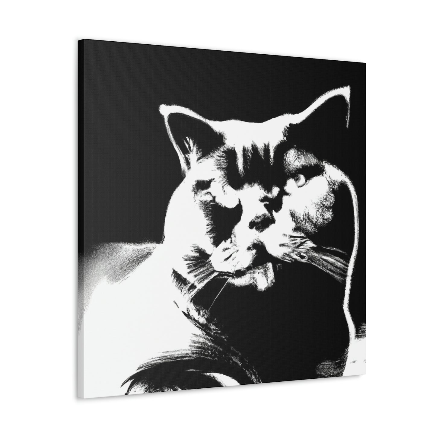 "Pop Britannia Cat Portrait" - Canvas