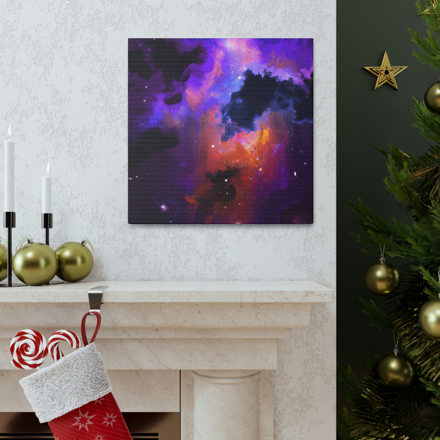 "A Cosmic Nebula Vision" - Canvas