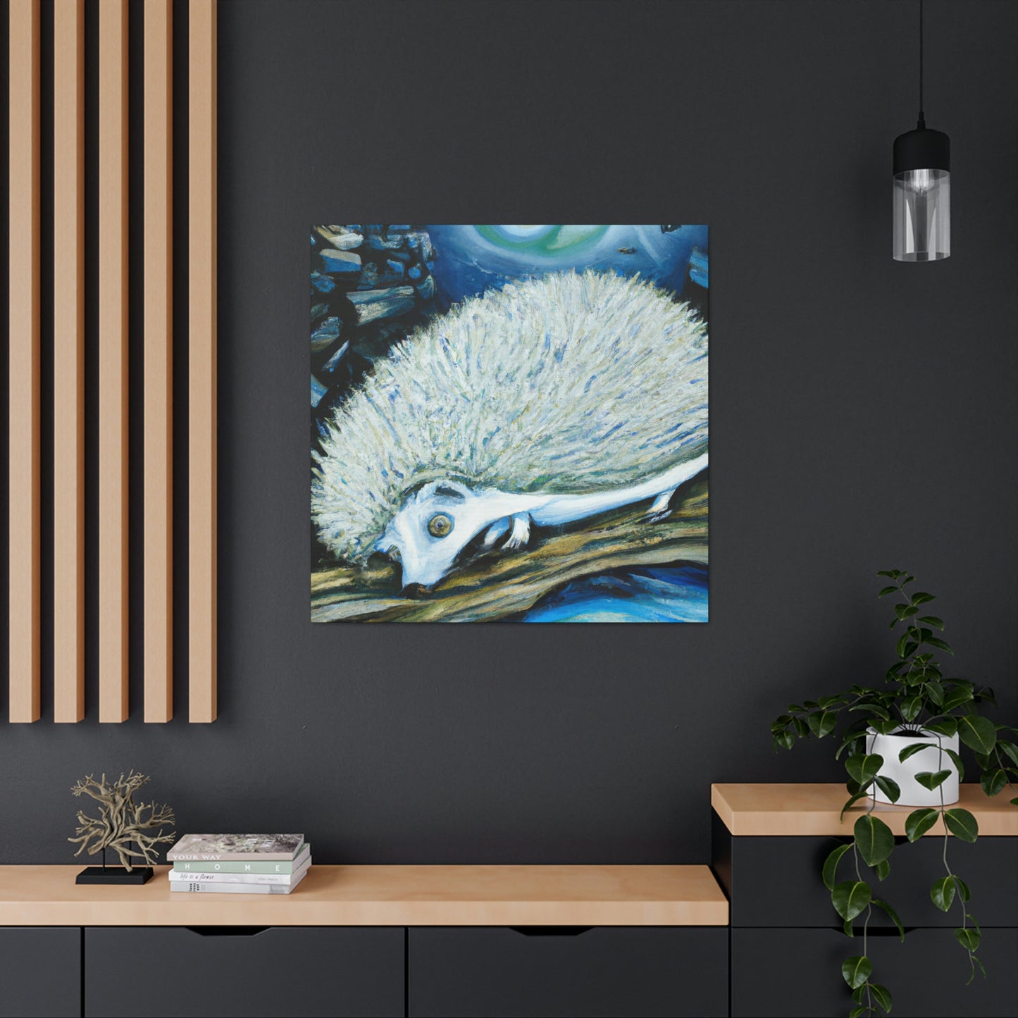 Hedgehog in Dreamland - Canvas