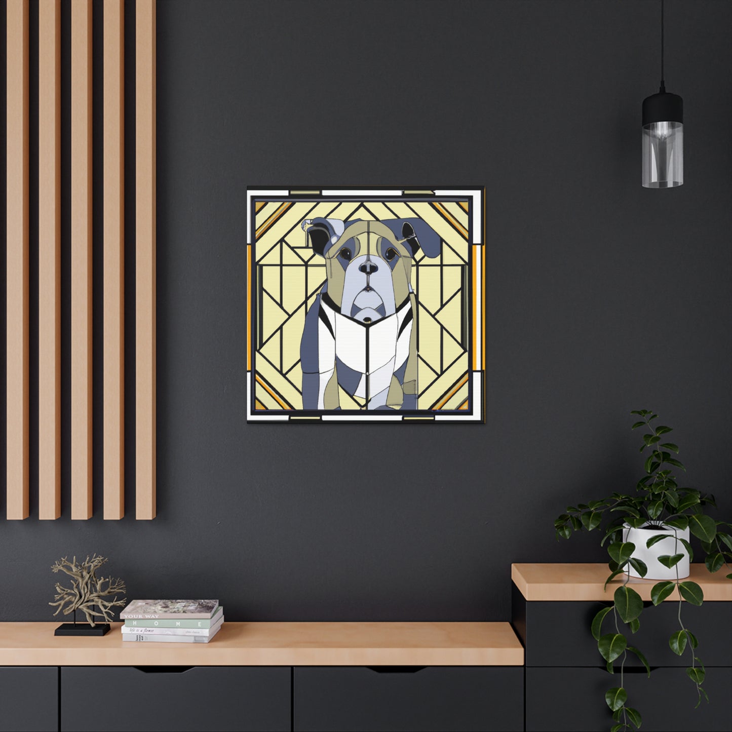 "Bulldog's Regal Roar" - Canvas