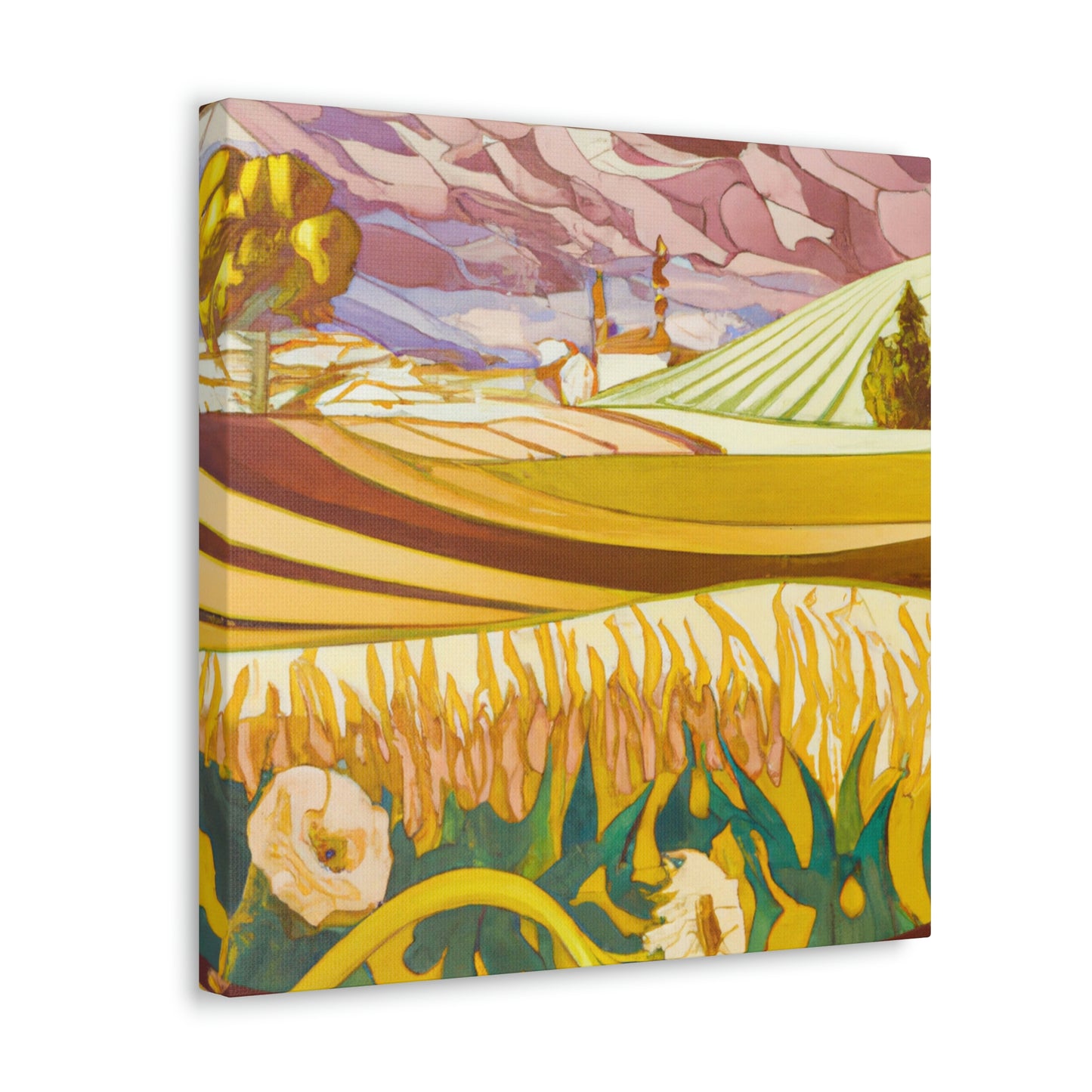 "Harvesting the Fields Abloom" - Canvas