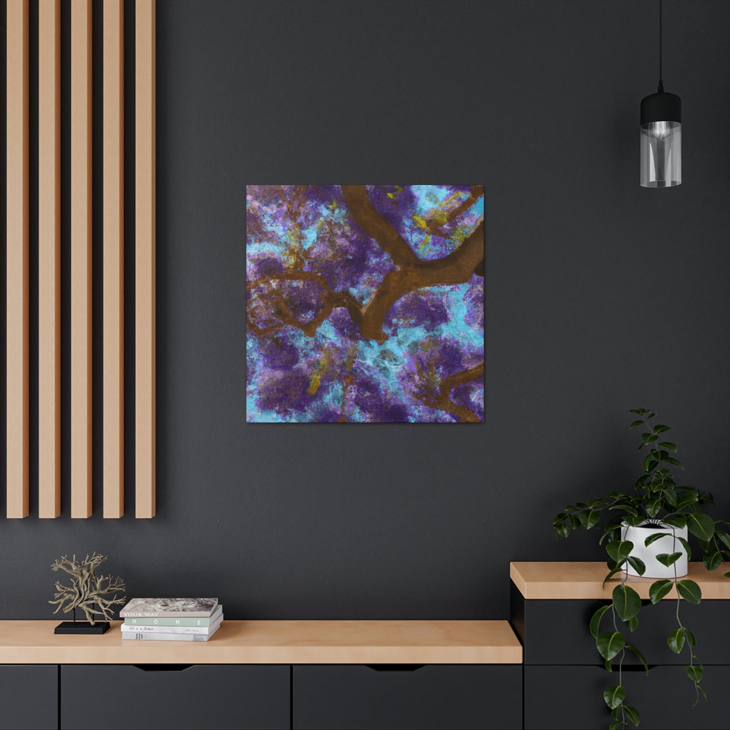 Jacaranda Dreamscape. - Canvas