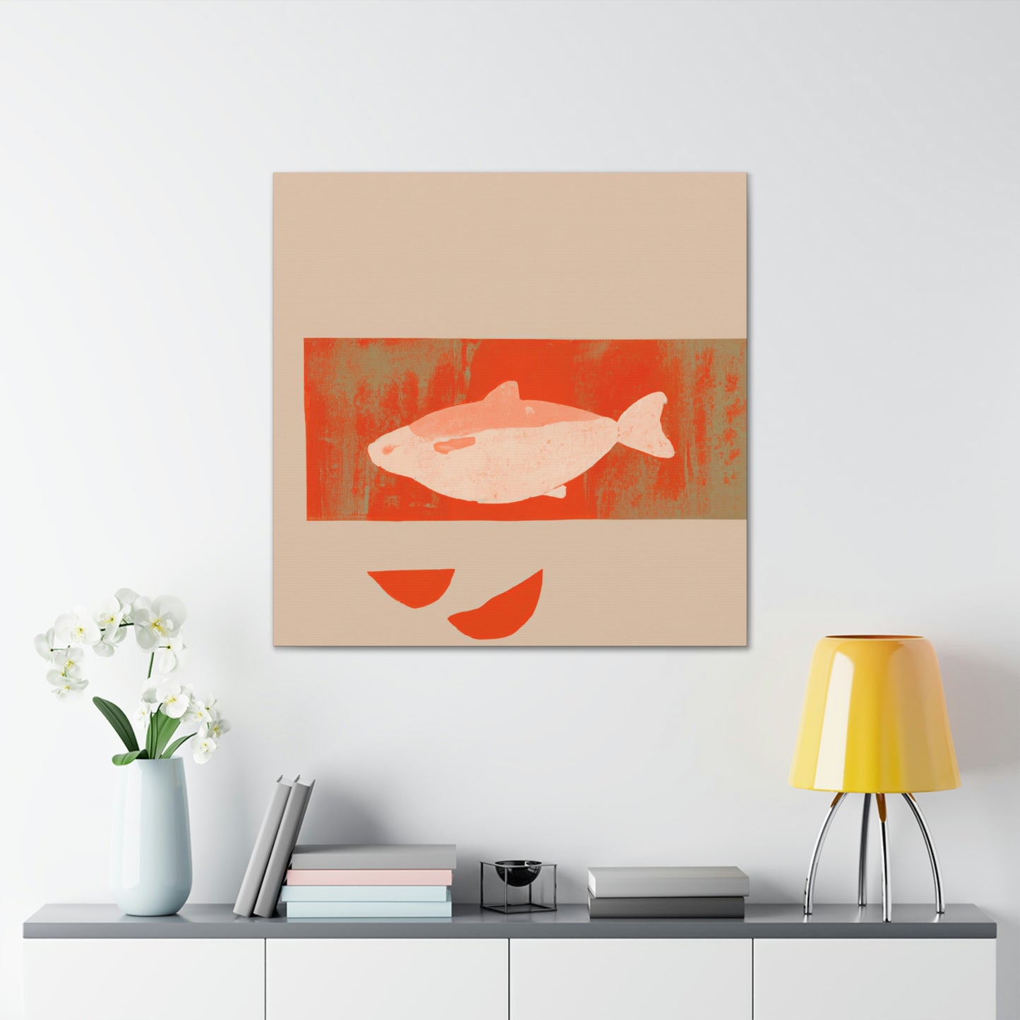 "Salmon in Simplicity" - Canvas