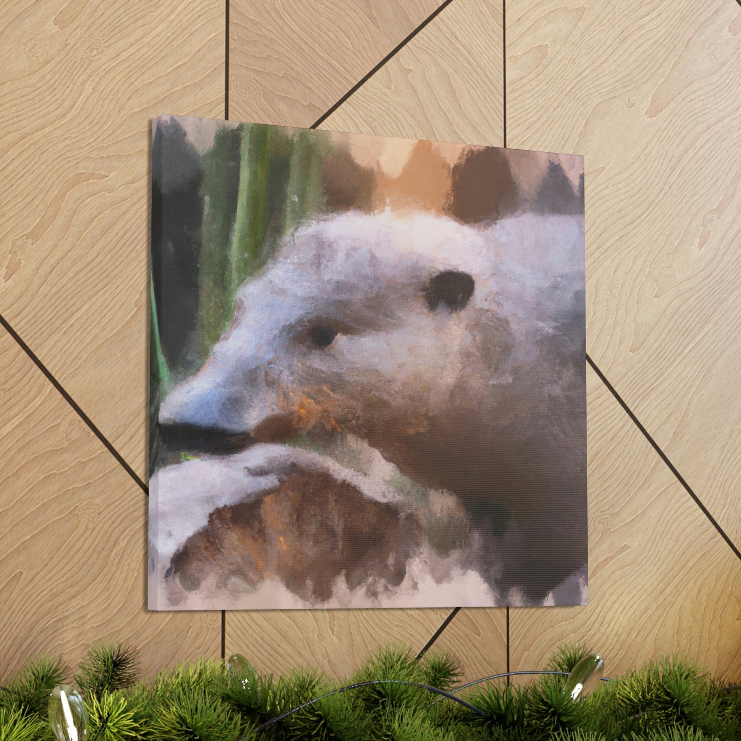 "Platypus Portrait Abstract" - Canvas