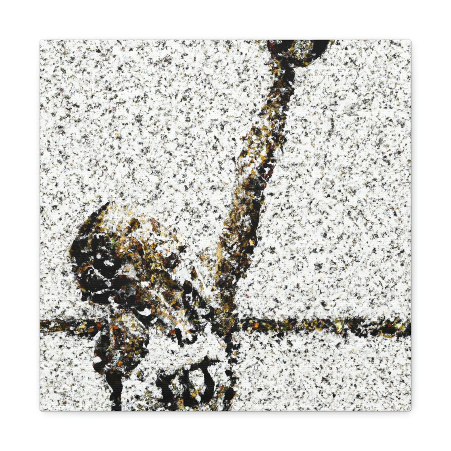 Volleyball in Pointillism - Canvas