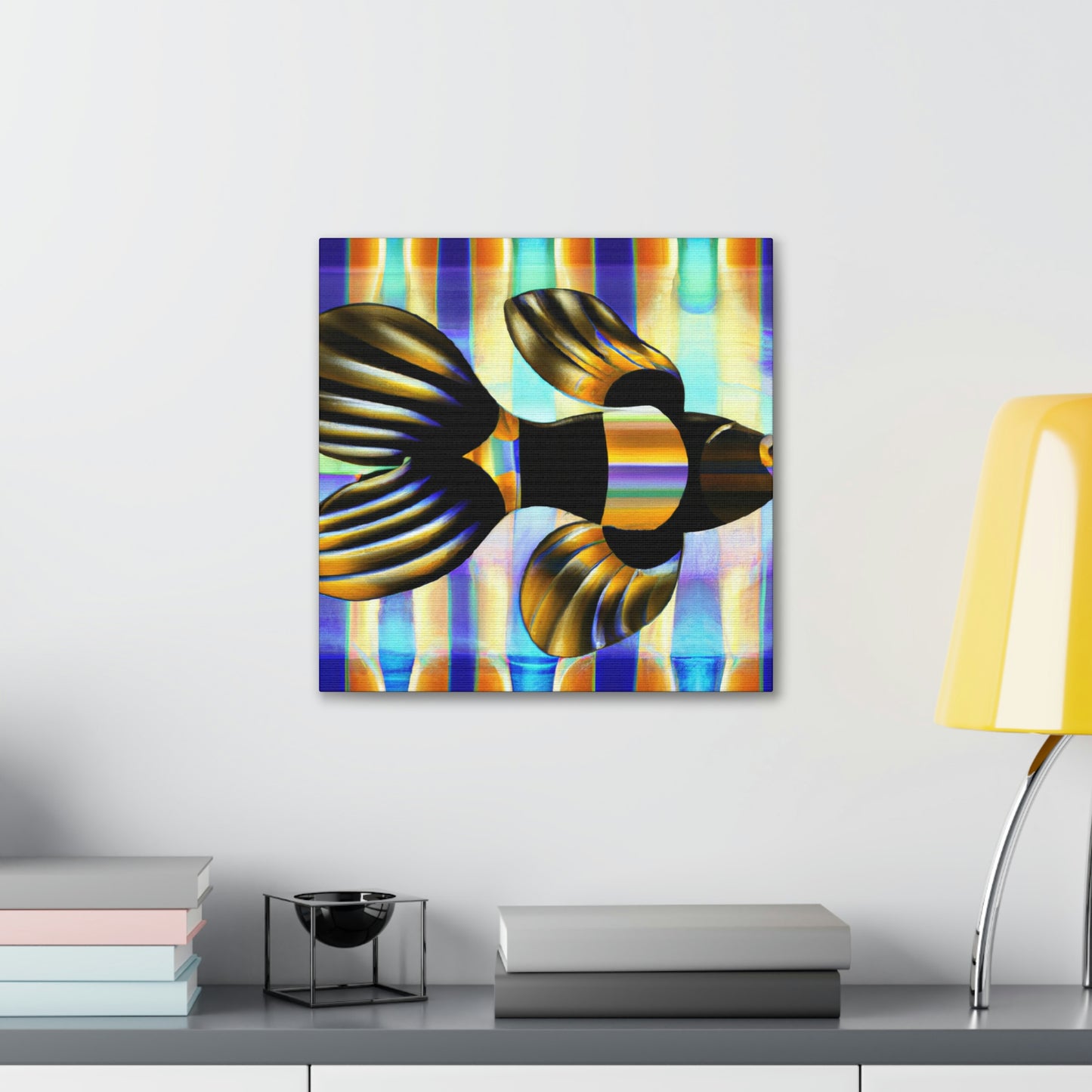 Glimmering Guppy Splendour - Canvas