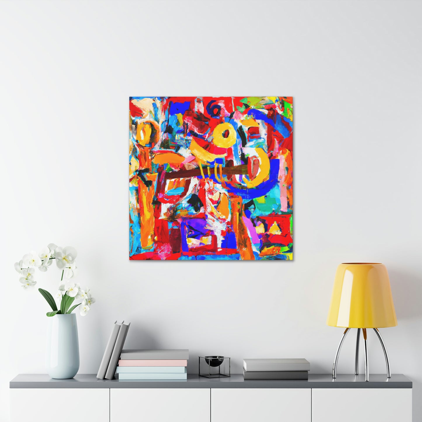 "Flute's Musical Hues" - Canvas