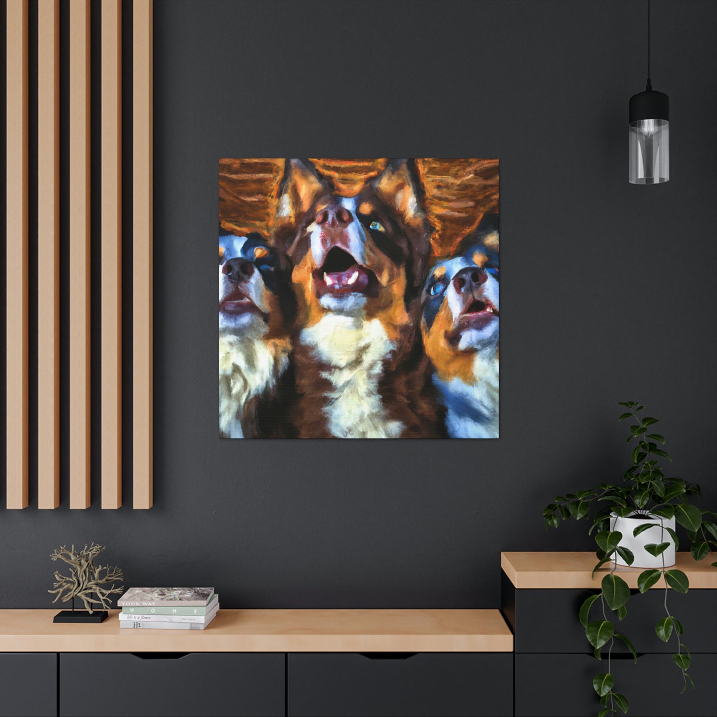 Aussie Shepherd Majesty - Canvas