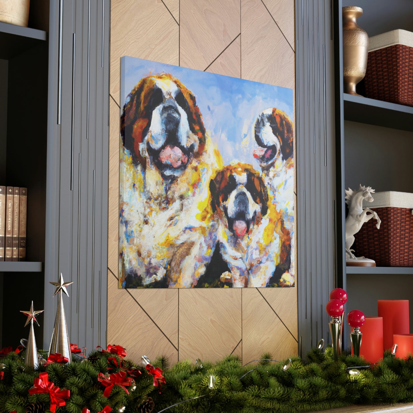 Saint Bernard's Majesty - Canvas