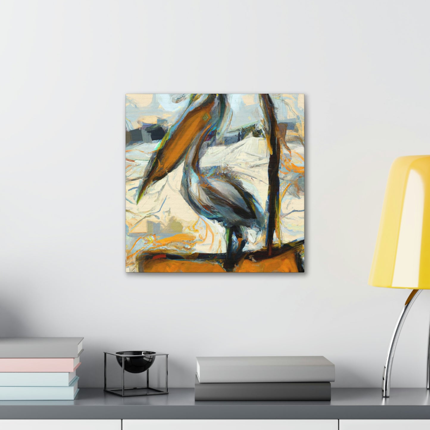 Pelican's Deep Emotion - Canvas