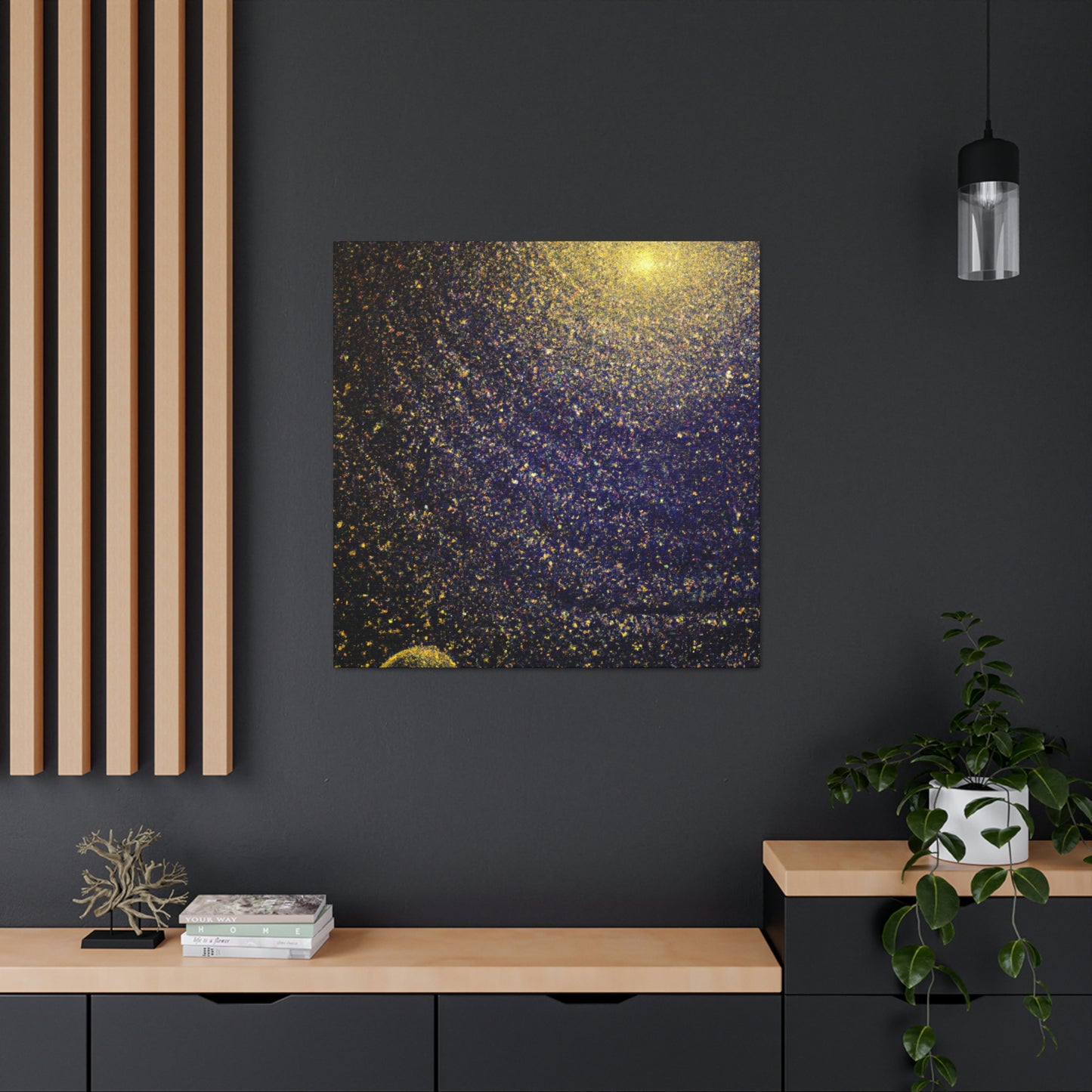 Galaxy in Pointillism - Canvas