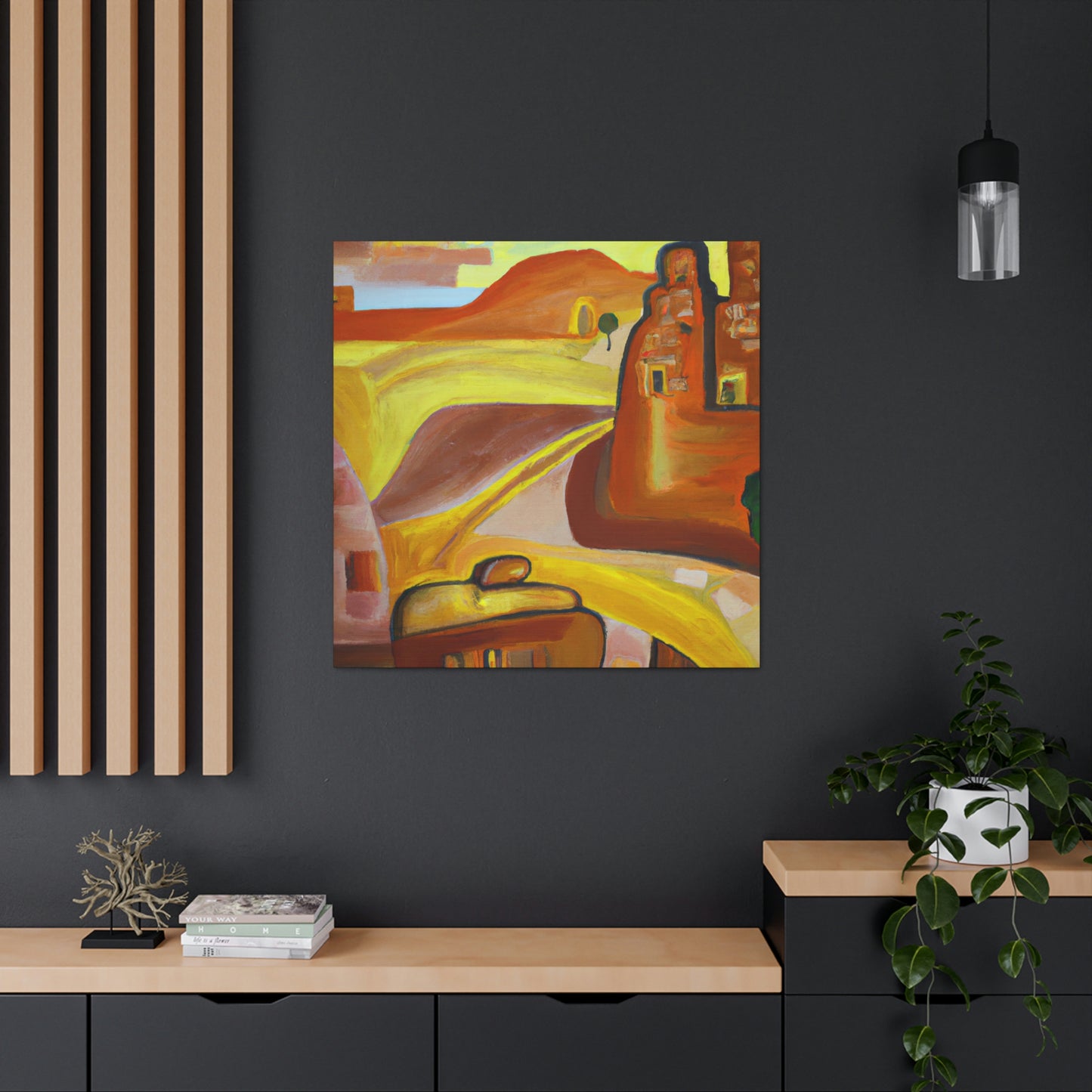 Desert in Expressionism - Canvas