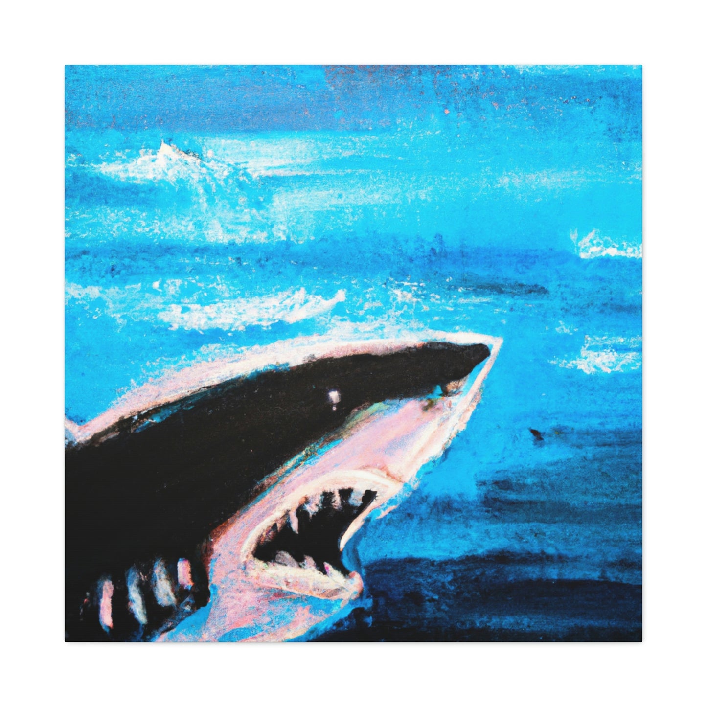 "Dangerous White Shark" - Canvas