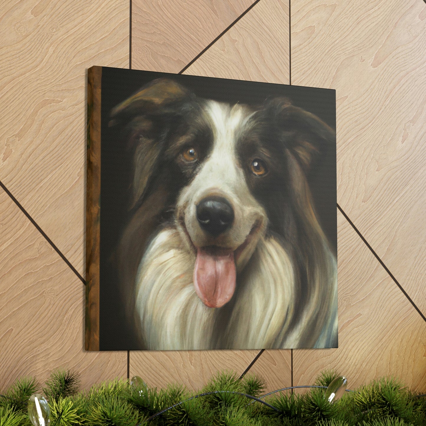 "Collie at Dusk Grandeur" - Canvas