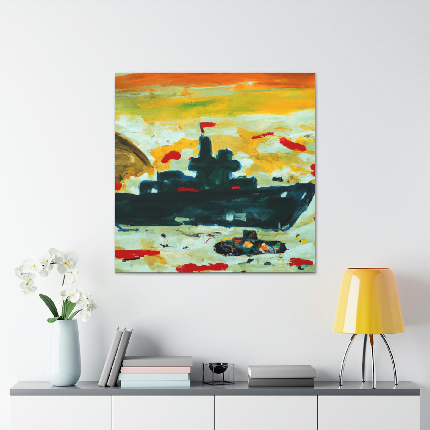 Marine Life Abstraction - Canvas