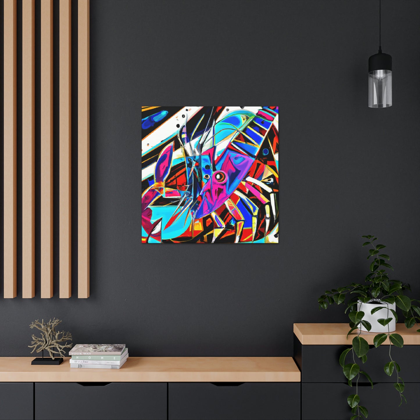 Lobster In Abstraction - Canvas