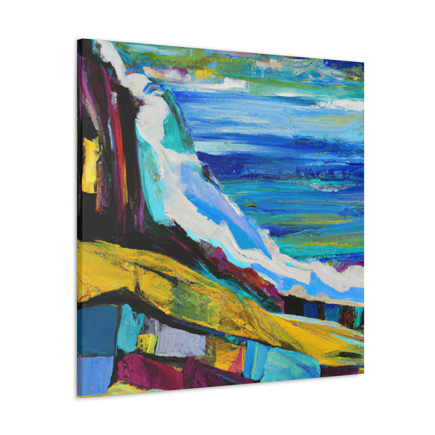 "Surging Seaside Sunset" - Canvas