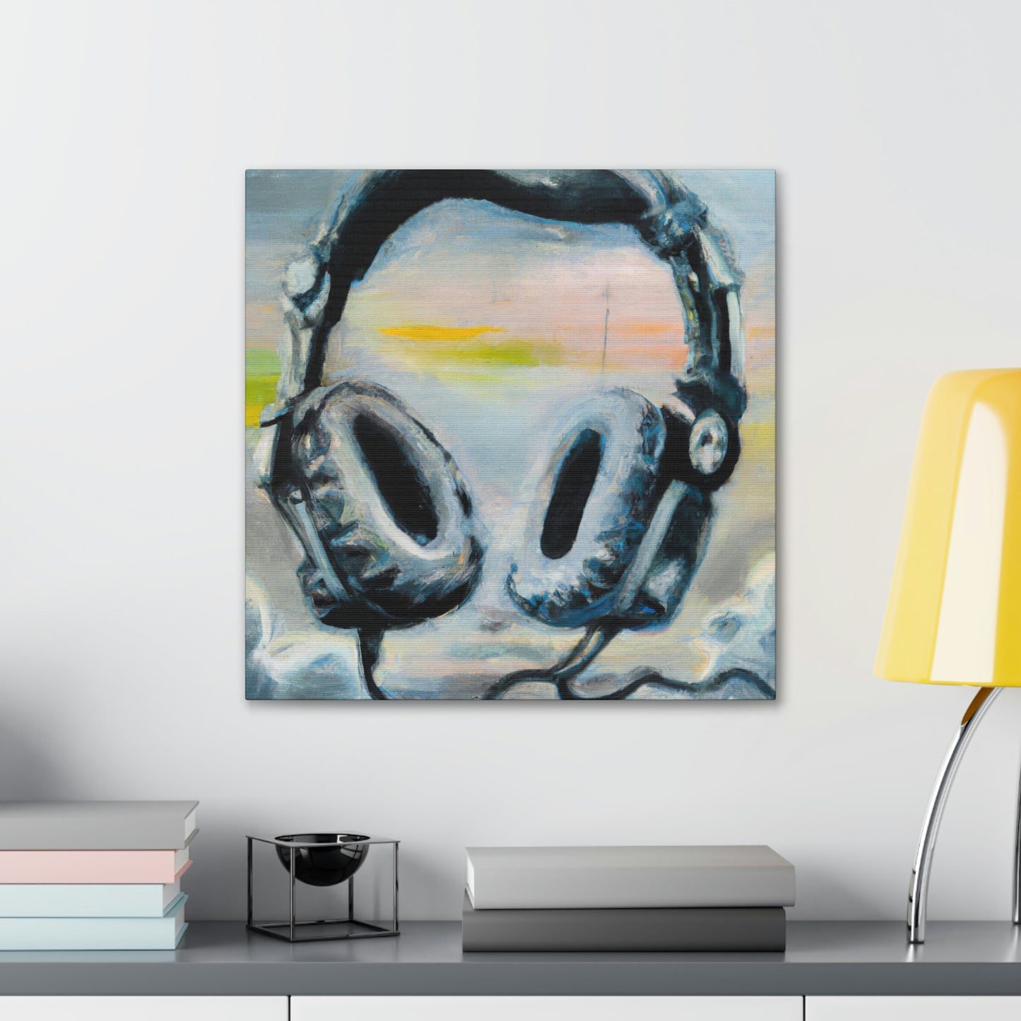 "Headphones in Expressionism" - Canvas