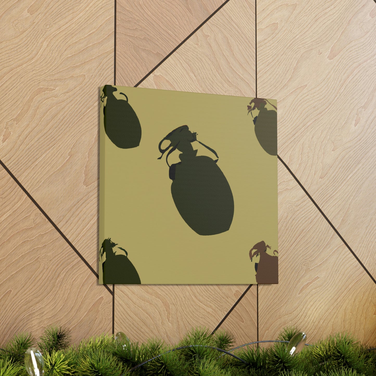 Grenades: Minimalist Art - Canvas