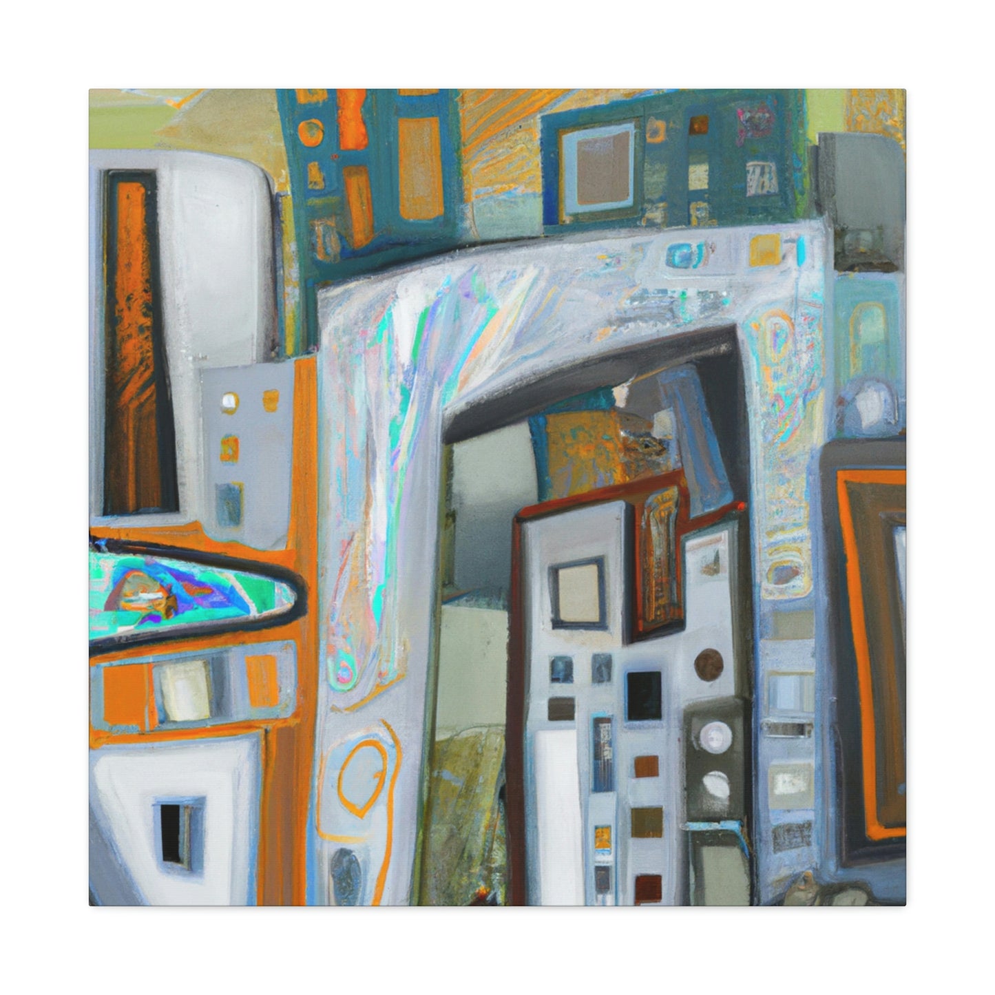 "Urban Vibrancy 1940s" - Canvas